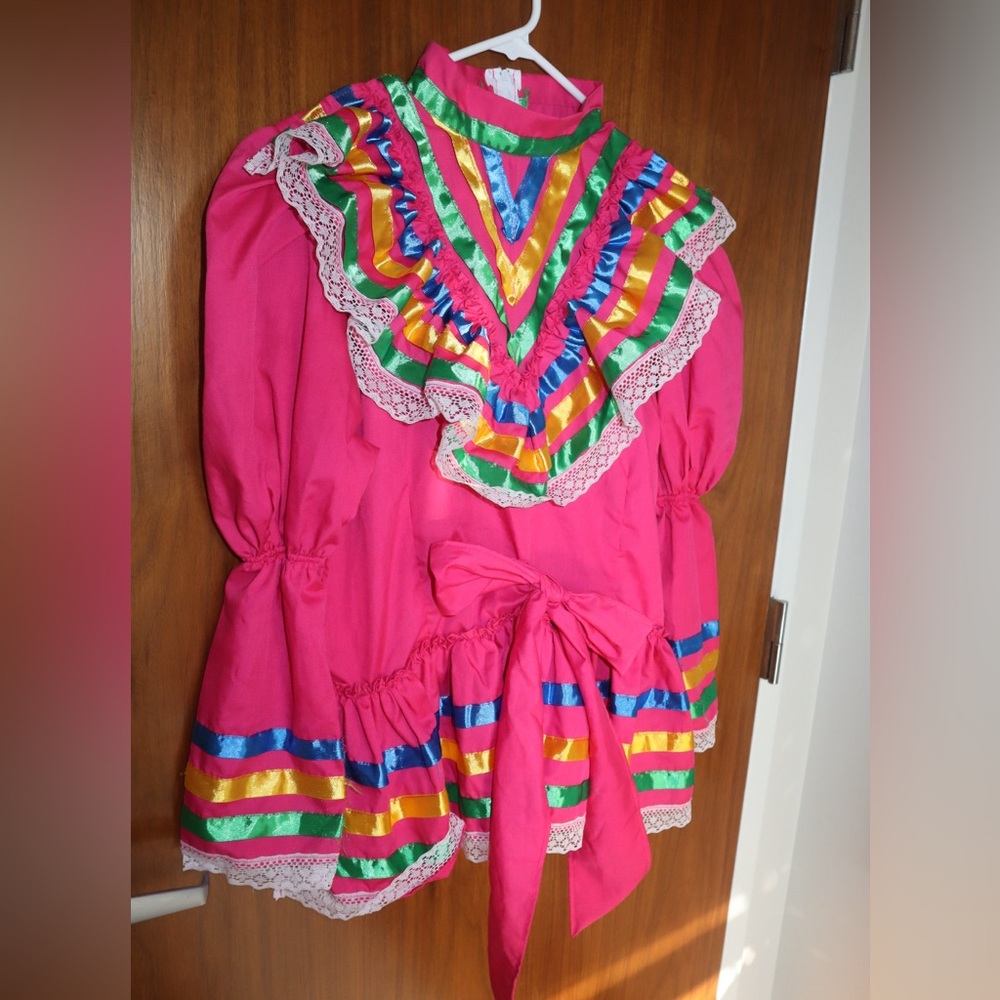 Colorful Ruffled Dress - Picture 3 of 5
